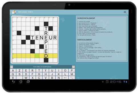 jeux de grille mots croises tablette